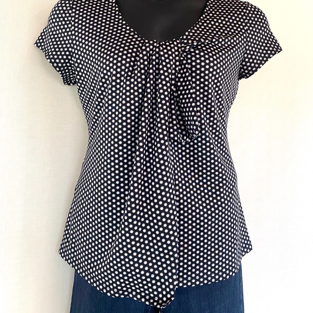 Dressy Top with Polka dots.